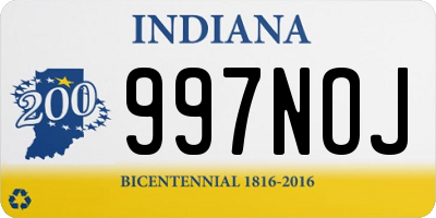 IN license plate 997NOJ