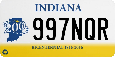 IN license plate 997NQR