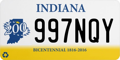 IN license plate 997NQY