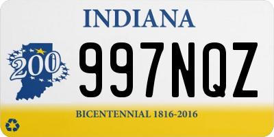 IN license plate 997NQZ