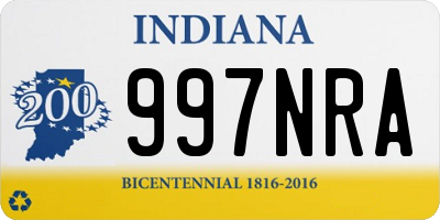 IN license plate 997NRA