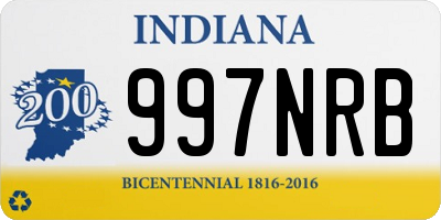 IN license plate 997NRB