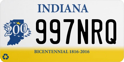 IN license plate 997NRQ