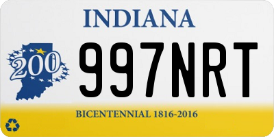 IN license plate 997NRT
