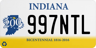 IN license plate 997NTL