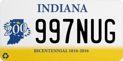IN license plate 997NUG