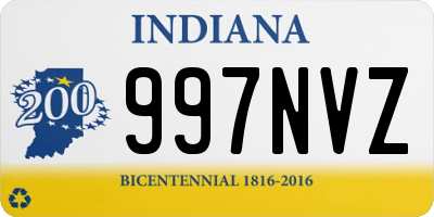 IN license plate 997NVZ