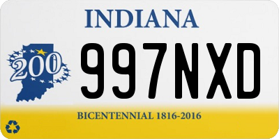 IN license plate 997NXD