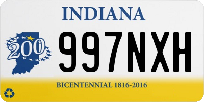 IN license plate 997NXH