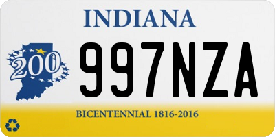 IN license plate 997NZA