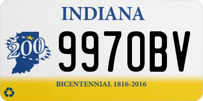 IN license plate 997OBV