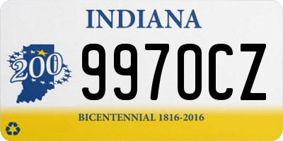 IN license plate 997OCZ