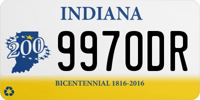 IN license plate 997ODR