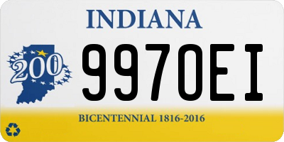 IN license plate 997OEI