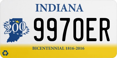 IN license plate 997OER