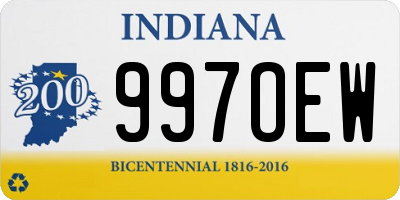 IN license plate 997OEW