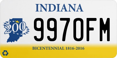 IN license plate 997OFM