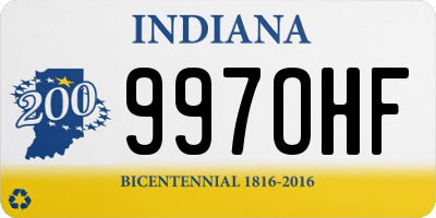 IN license plate 997OHF