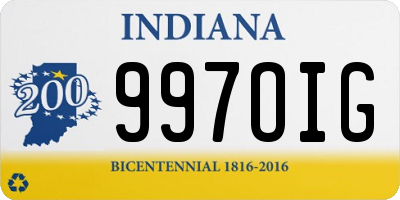 IN license plate 997OIG