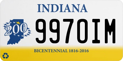 IN license plate 997OIM