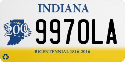 IN license plate 997OLA