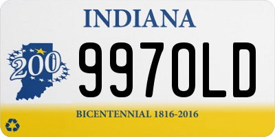 IN license plate 997OLD