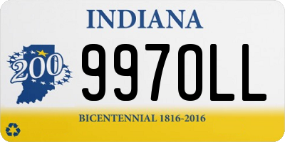 IN license plate 997OLL