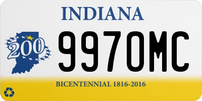 IN license plate 997OMC