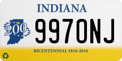 IN license plate 997ONJ