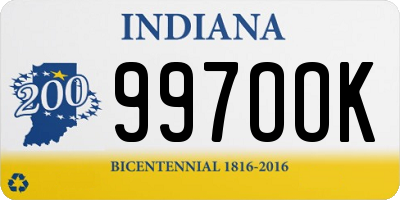 IN license plate 997OOK