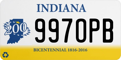 IN license plate 997OPB