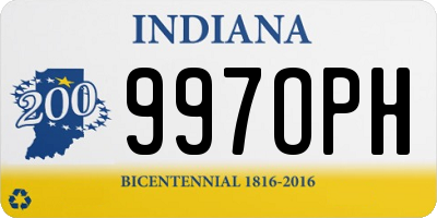 IN license plate 997OPH