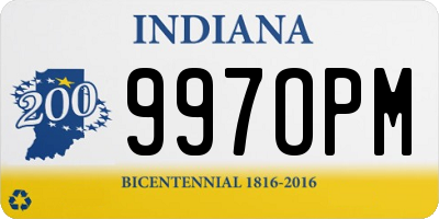 IN license plate 997OPM