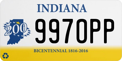 IN license plate 997OPP