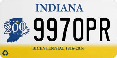 IN license plate 997OPR