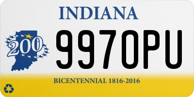 IN license plate 997OPU