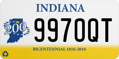 IN license plate 997OQT