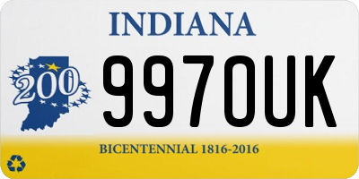 IN license plate 997OUK