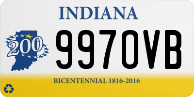 IN license plate 997OVB