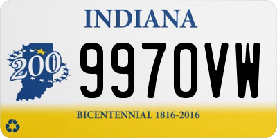 IN license plate 997OVW