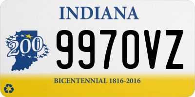 IN license plate 997OVZ