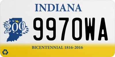 IN license plate 997OWA