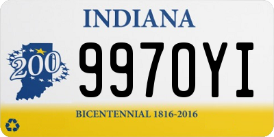 IN license plate 997OYI
