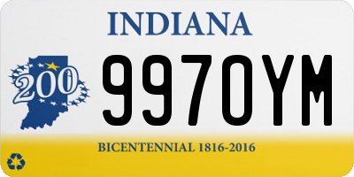 IN license plate 997OYM