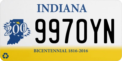 IN license plate 997OYN