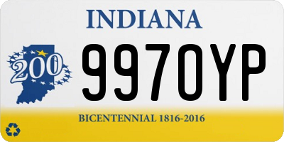 IN license plate 997OYP