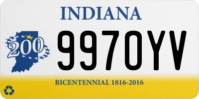 IN license plate 997OYV