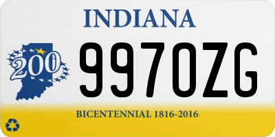 IN license plate 997OZG