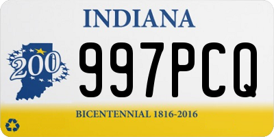 IN license plate 997PCQ