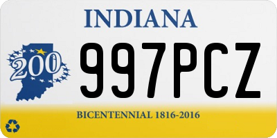 IN license plate 997PCZ